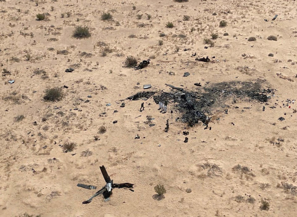 Aerial view of the wreckage (USMC)