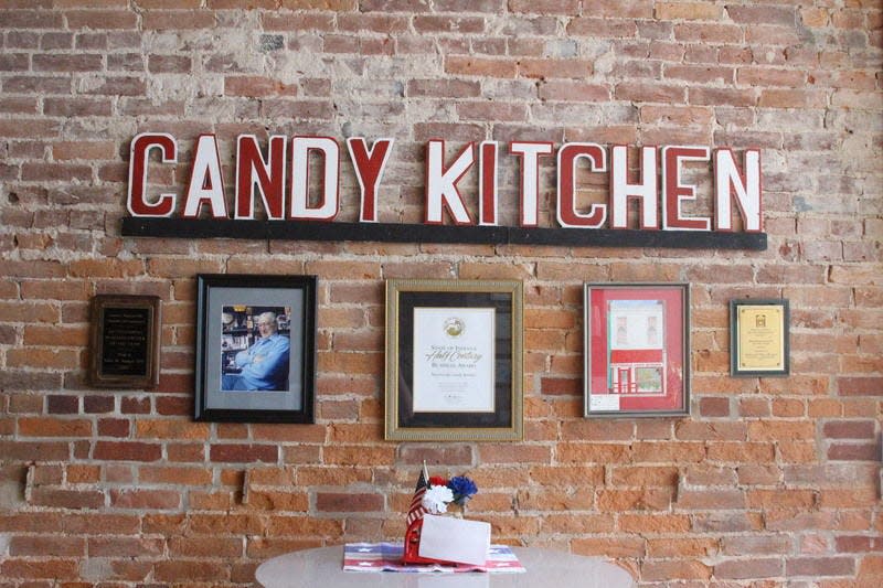 The Martinsville Candy Kitchen is making candy canes for the holidays.