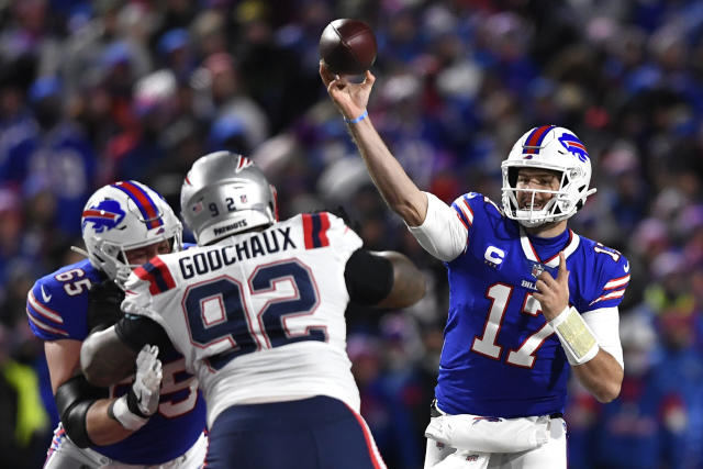 WATCH: Josh Allen throws through wind for Bills' first TD vs. Patriots