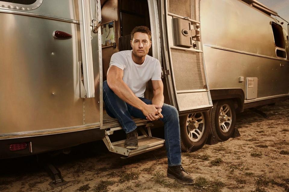 Justin Hartley steps out as Colter Shaw in CBS's "Tracker," who travels around the country finding missing people. For a price.