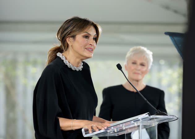 Mariska Hargitay speaks Thursday at Variety's Power of Women luncheon in New York City.