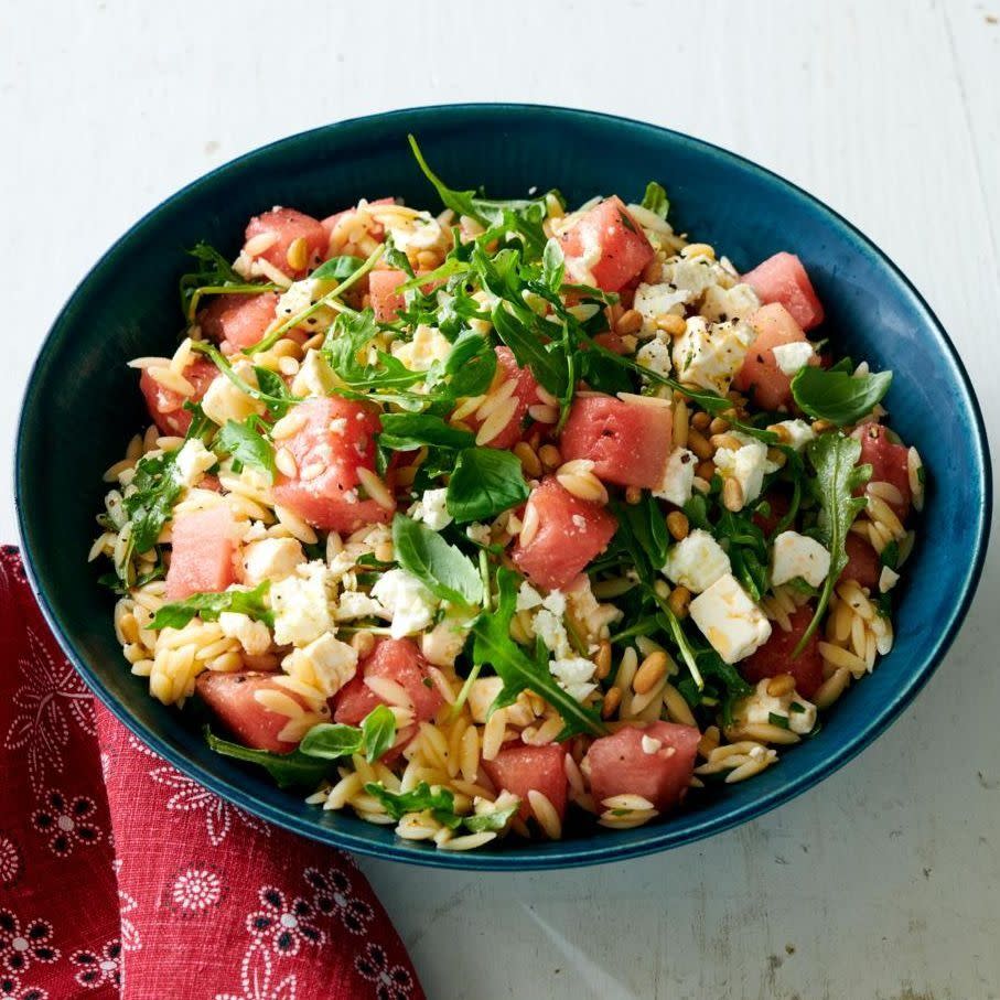 watermelon feta orzo salad