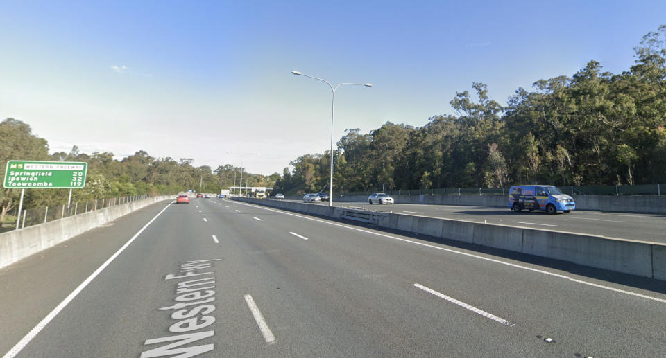 The Western Freeway in Mount Coot-Tha.