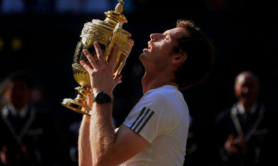 <span>The crowning glory of Andy Murray’s career came with victory at Wimbledon in 2013, when he beat Novak Djokovic.</span><span>Photograph: Tom Jenkins/The Guardian</span>