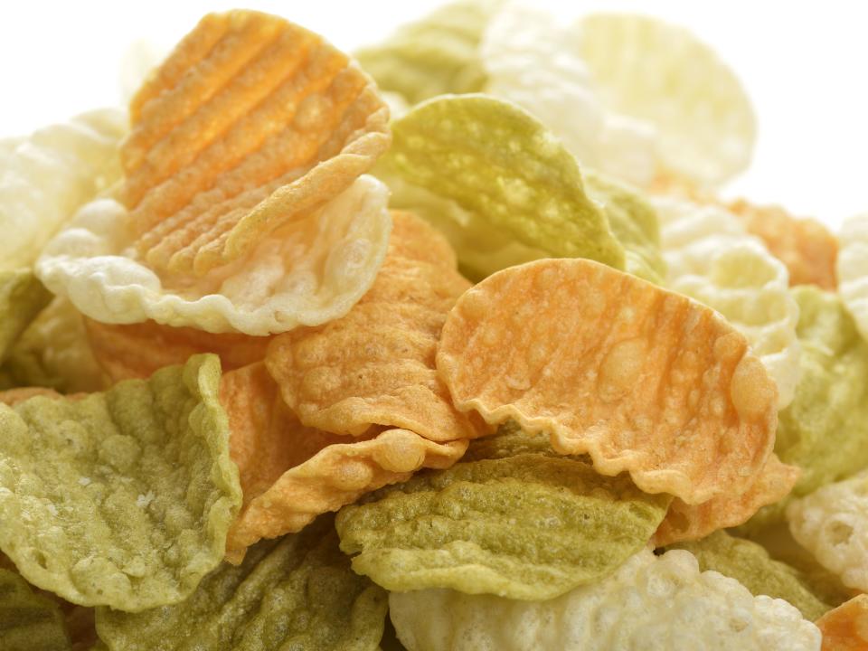 a pile of Veggie chips