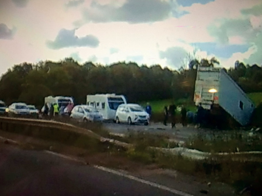 <em>Four people were killed in the horrific crash on the M5 (SWNS)</em>