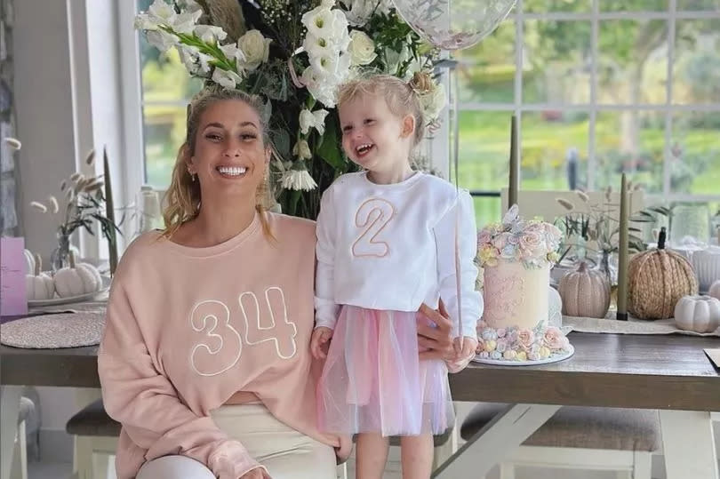 Stacey Solomon with her daughter Rose