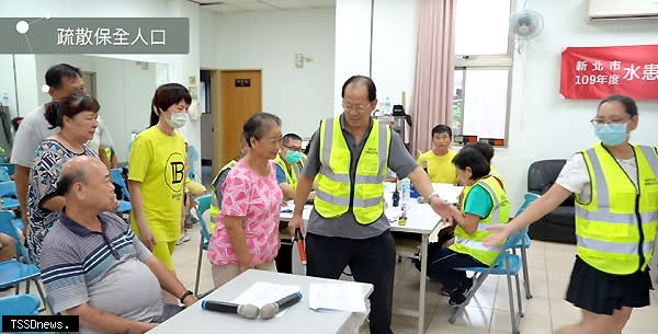 汐止中興里防災社區演練。（圖：新北市水利局提供）