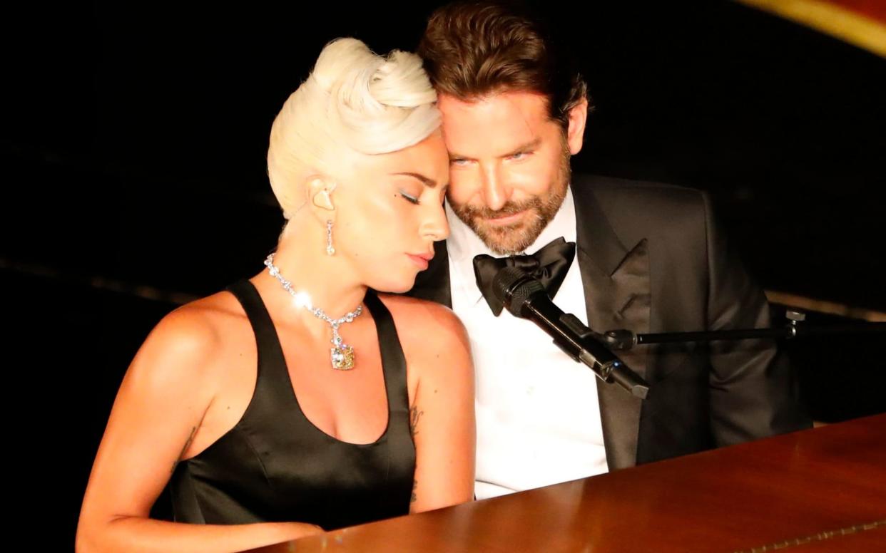 Lady Gaga and Bradley Cooper perform at the Oscars - REUTERS