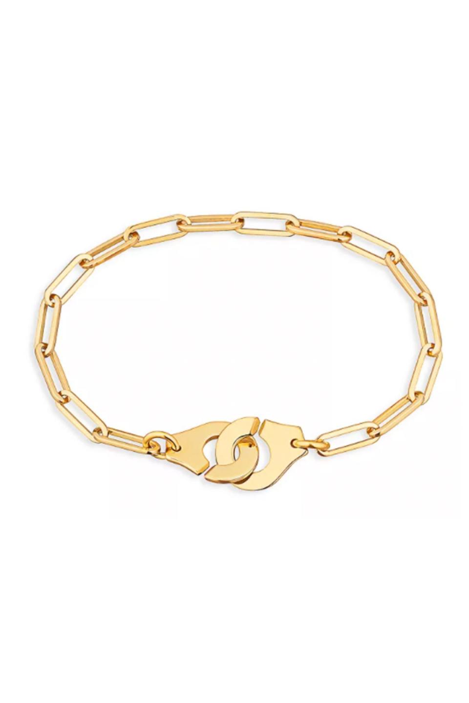 18K Yellow Gold Menottes Chain Bracelet