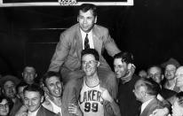<p>John Kundla (1916-2017): Hall of Fame coach who led the Minneapolis Lakers to five championships. </p>