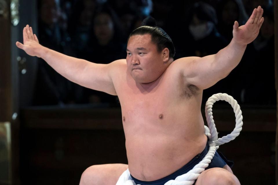 <p>Mongolian-born grand sumo champion Yokozuna Hakuho has contracted Covid-19</p> (Getty)