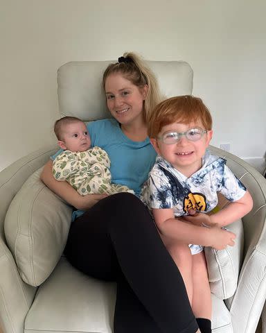 <p>Meghan Trainor/Instagram</p> Meghan Trainor with her sons Riley and Barry