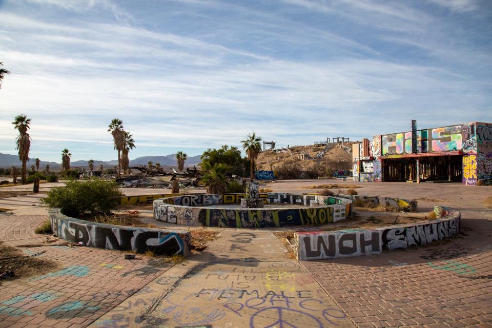 An abandoned water park in Newberry Springs, California.