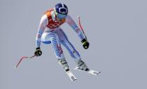 Alpine Skiing - Pyeongchang 2018 Winter Olympics - Women's Downhill - Jeongseon Alpine Centre - Pyeongchang, South Korea - February 21, 2018 - Lindsey Vonn of the U.S. competes. REUTERS/Stefano Rellandini