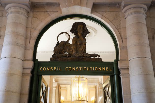 L'entrée du Conseil constitutionnel photographié en juin 2020 (illustration) (Photo: LUDOVIC MARIN via Getty Images)