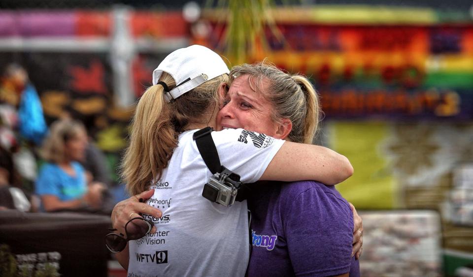 Tributes marking the one year anniversary of Orlando Pulse Nightclub shooting