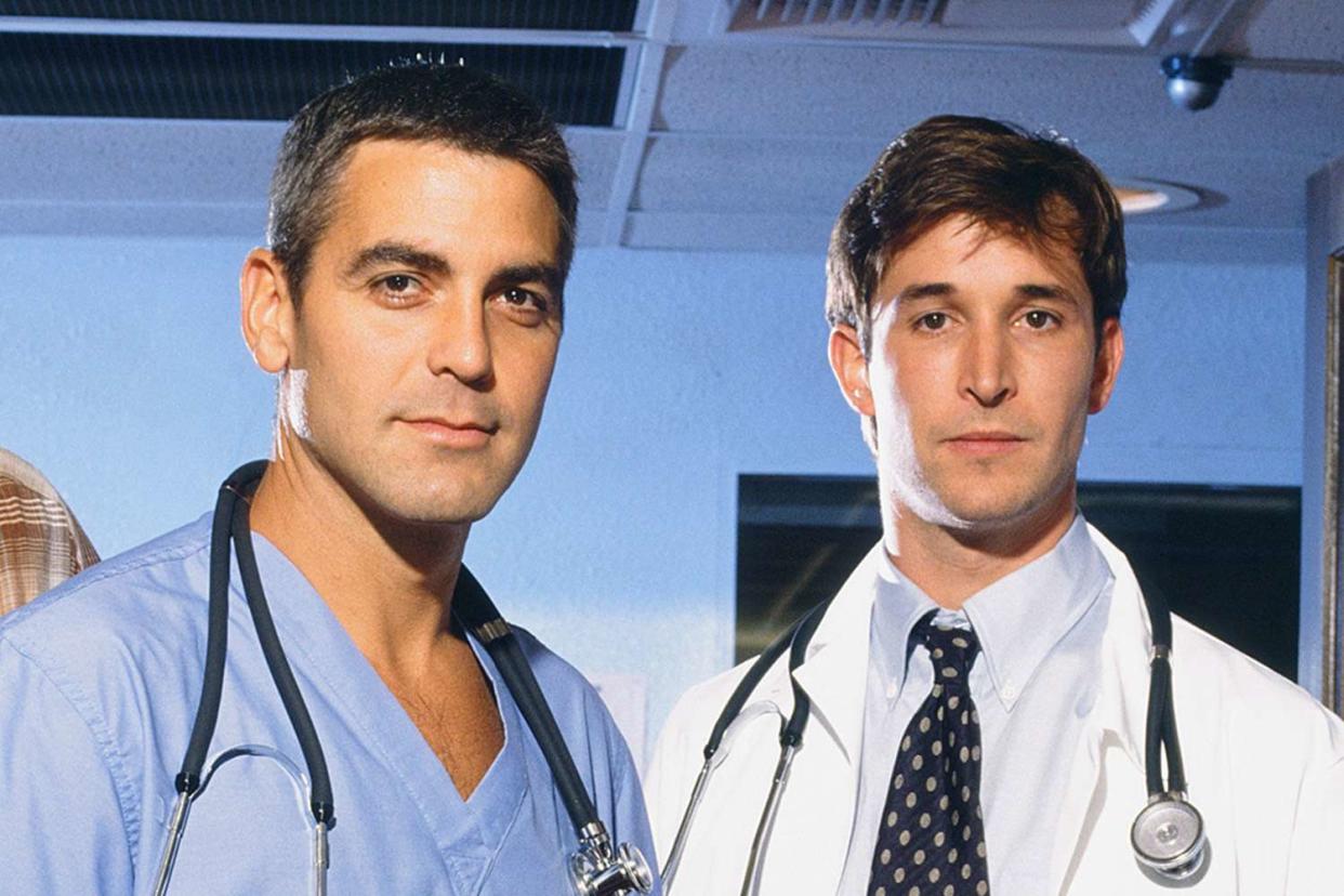 George Clooney and Noah Wyle on ER