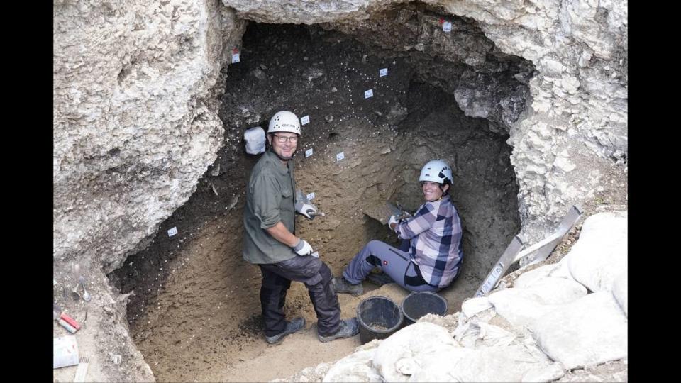 The Ice Age era cave was first identified in Germany in 1978, but archaeologists only discovered its entrance in July.