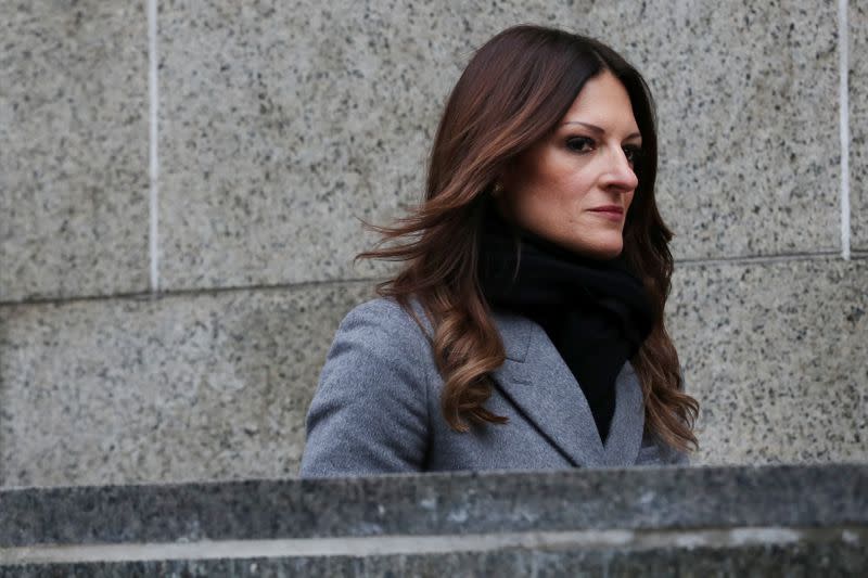 Lawyer Donna Rotunno leaves on the first day of film producer Harvey Weinstein's sexual assault trial in New York City