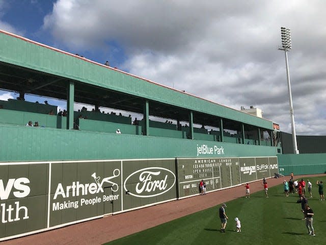 The Green Monster at JetBlue Park in Fort Myers.