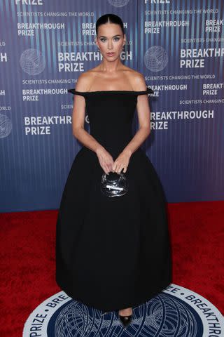 <p>Matt Baron/BEI/Shutterstock</p> Katy Perry at the 2024 Breakthrough Prize Ceremony on April 13, 2024, in Los Angeles