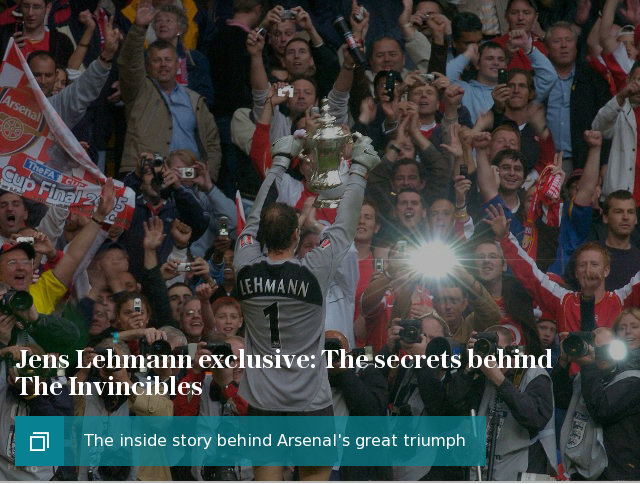 Jens Lehmann exclusive: The secrets behind The Invincibles