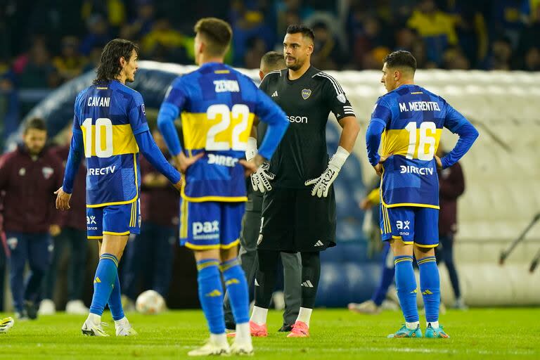 La frustración de Cavani, Romero, Zenón y Merentiel por el empate con Fortaleza, por la Copa Sudamericana 2024
