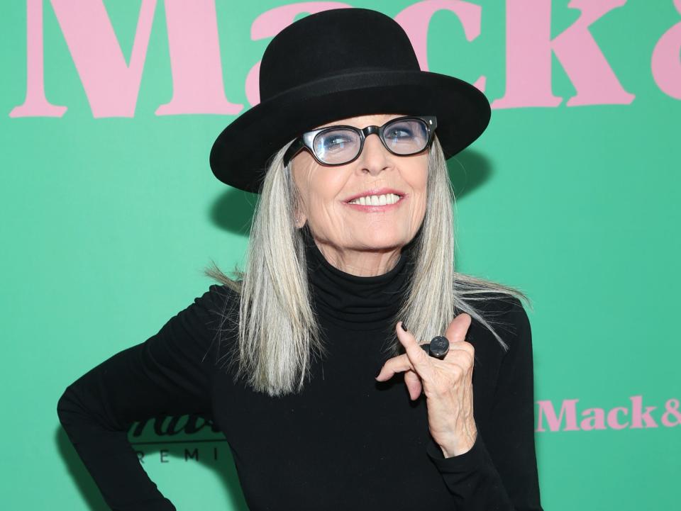 Diane Keaton attended the "Mack & Rita" premiere in Los Angeles on August 10.