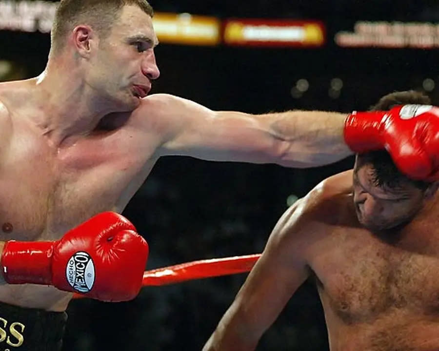 Lewis beendet nach dem Kampf seine Karriere - der Titel wird vakant. Klitschko und der Südafrikaner Corrie Sanders boxen am 24. April 2004 darum. In der achten Runde gewinnt Klitschko durch Technischen K.O.