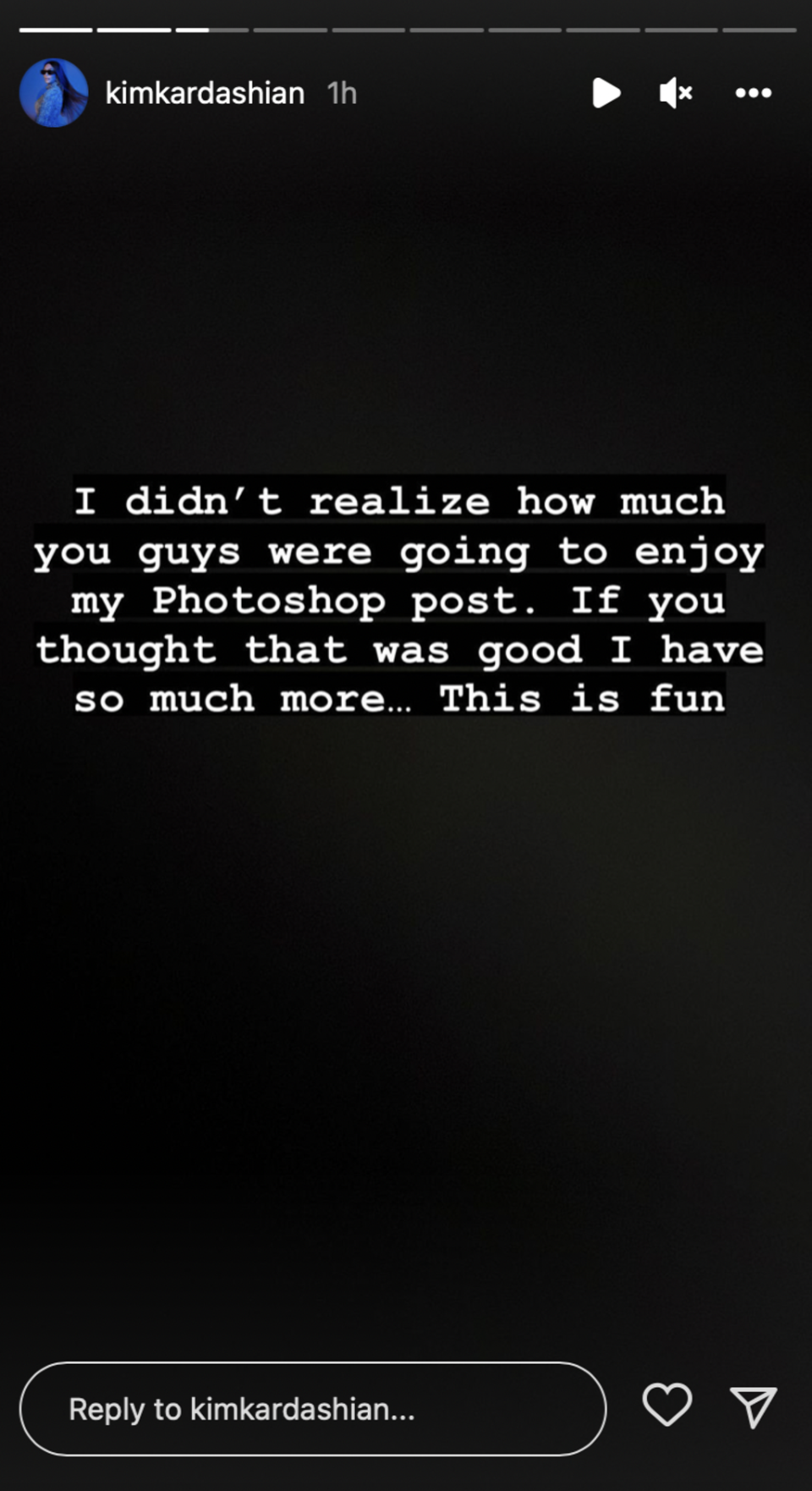 Kardashian continues to shut down Photoshop rumours (Instagram / Kim Kardashian)