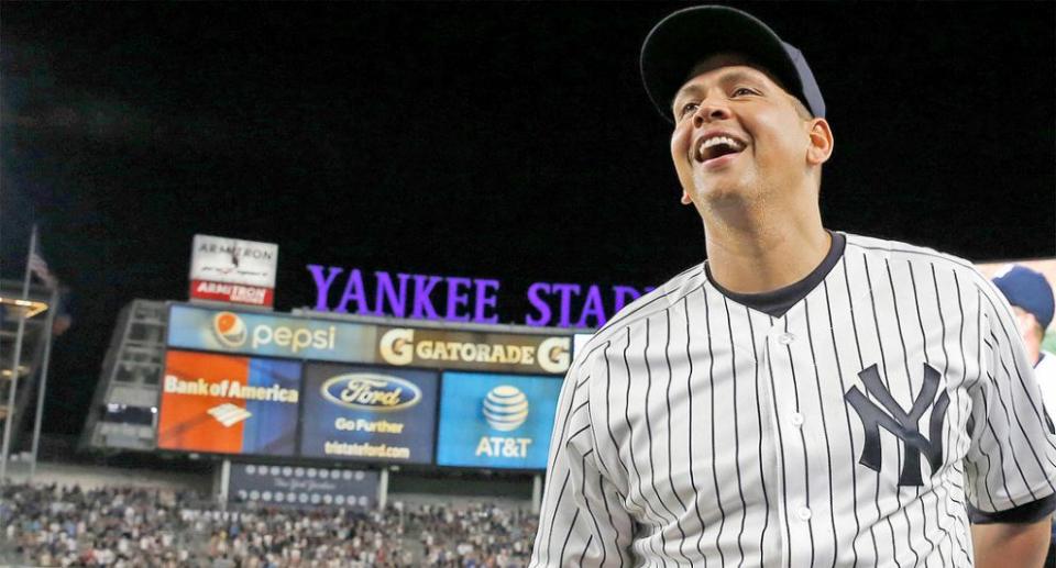 Alex Rodriguez played his last game with the Yankees on Aug. 12, 2016. (AP)