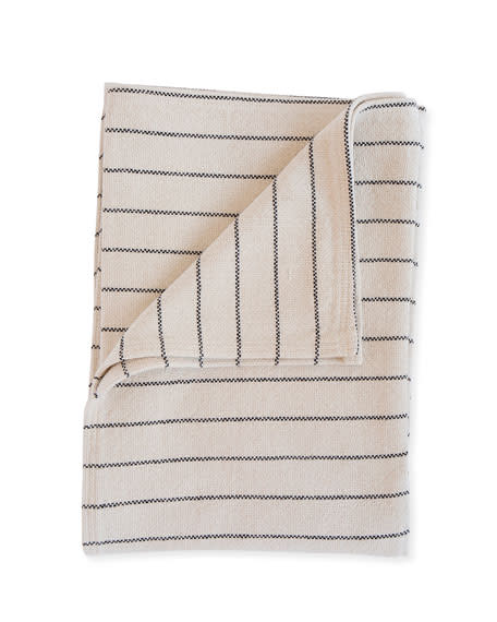 6) Cotton Pinstripe Throw