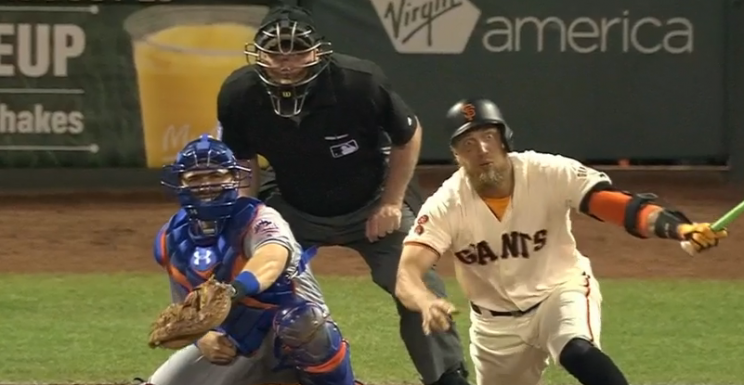 Hunter Pence makes an amazing face, part II (via MLB.TV)