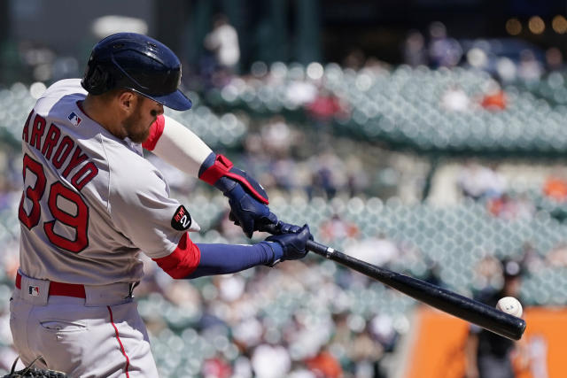 Devers singles through shift, lifts Red Sox over Tigers 5-3