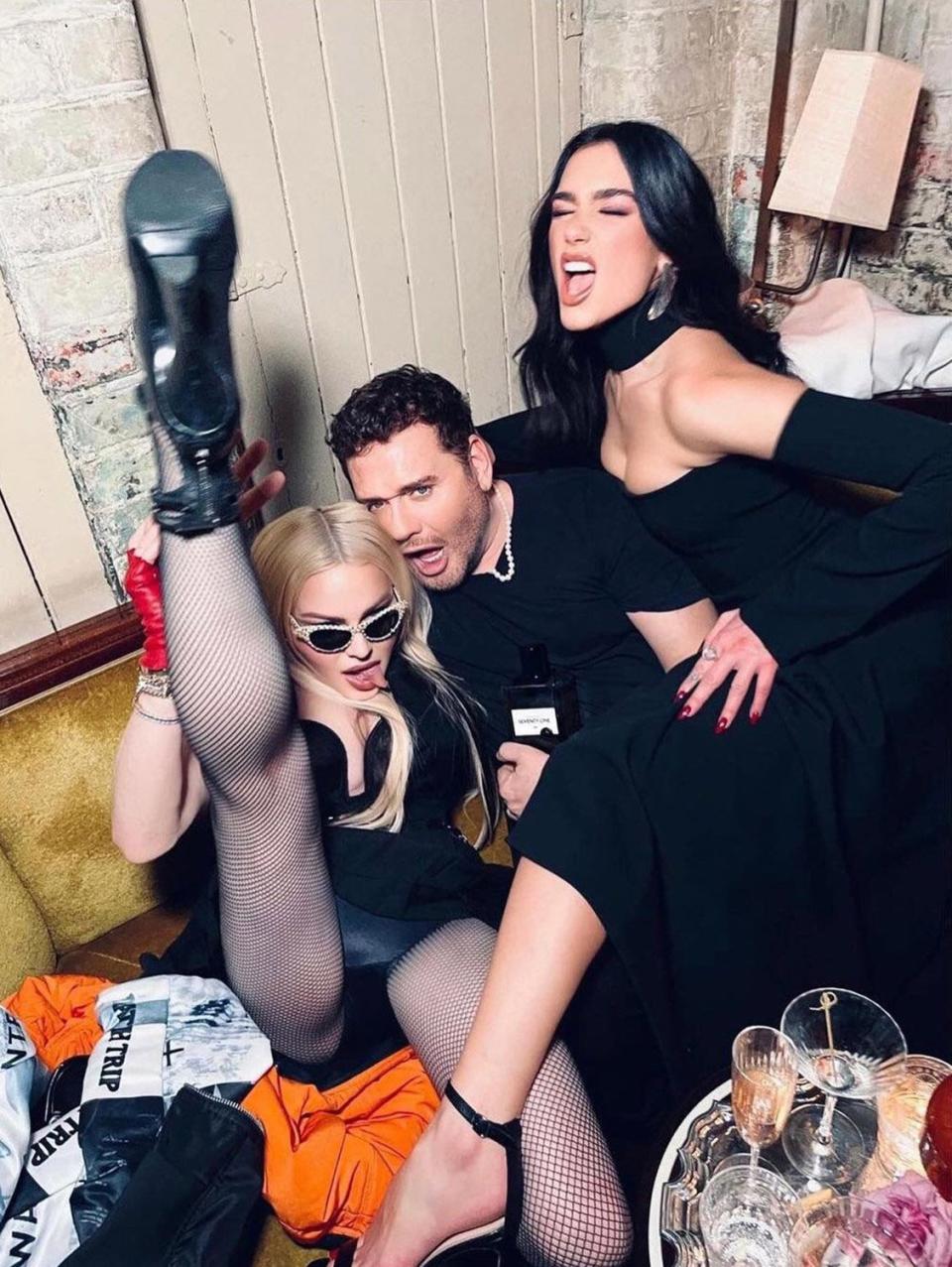 madonna, dua lipa