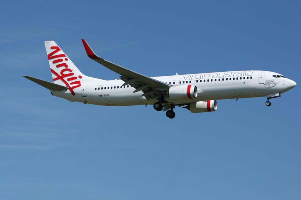 virgin airline airplane