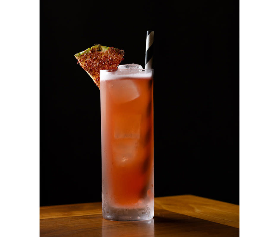 <p>Jakob Layman</p><p>“This is a split base mezcal and tequila cocktail that utilizes tepache, which has baking spices further expressed with five-spice bitters,” says Davey Saranatos, bar lead at <a href="https://www.majordomo.la/" rel="nofollow noopener" target="_blank" data-ylk="slk:Majordomo;elm:context_link;itc:0;sec:content-canvas" class="link ">Majordomo</a> in Los Angeles, CA. "The pineapple flavor is enhanced by infusing the Italian Red Bitter Caffo with pineapple for two days, and we use a gochugaru salt-dusted pineapple wedge to garnish." This is Los Angeles in a glass.</p>Ingredients<ul><li>0.5 oz <a href="https://clicks.trx-hub.com/xid/arena_0b263_mensjournal?event_type=click&q=https%3A%2F%2Fgo.skimresources.com%3Fid%3D106246X1712071%26xs%3D1%26xcust%3DMj-besttequilacocktails-aclausen-0224%26url%3Dhttps%3A%2F%2Fwww.wine.com%2Fproduct%2Fcasco-viejo-tequila-blanco%2F1051535&p=https%3A%2F%2Fwww.mensjournal.com%2Ffood-drink%2Ftequila-cocktails%3Fpartner%3Dyahoo&ContentId=ci02d58db58000278d&author=Austa%20Somvichian-Clausen&page_type=Article%20Page&partner=yahoo&section=reposado%20tequila&site_id=cs02b334a3f0002583&mc=www.mensjournal.com" rel="nofollow noopener" target="_blank" data-ylk="slk:Casco Viejo Blanco Tequila;elm:context_link;itc:0;sec:content-canvas" class="link ">Casco Viejo Blanco Tequila</a></li><li>0.75 <a href="https://www.astorwines.com/SearchResultsSingle.aspx?p=2&search=40993&searchtype=Contains&region_id=777038" rel="nofollow noopener" target="_blank" data-ylk="slk:Mal Bien Espadin Mezcal;elm:context_link;itc:0;sec:content-canvas" class="link ">Mal Bien Espadin Mezcal</a></li><li>0.5 oz pineapple-infused <a href="https://www.ubereats.com/product/b/edc08866-6775-5f66-b0f5-a770617654f9" rel="nofollow noopener" target="_blank" data-ylk="slk:Red Bitter Caffo;elm:context_link;itc:0;sec:content-canvas" class="link ">Red Bitter Caffo</a>*</li><li>0.5 oz lime juice</li><li>5 drops saline solution, like <a href="https://www.mixologyscience.com/products/saline-solution" rel="nofollow noopener" target="_blank" data-ylk="slk:a.k.a. Mixology Saline Solution;elm:context_link;itc:0;sec:content-canvas" class="link ">a.k.a. Mixology Saline Solution</a></li><li>0.5 oz lime juice</li><li>0.4 oz agave syrup</li><li>3 dashes <a href="https://www.thebitterqueens.com/order/5-spice-chinese-bitters-shanghai-shirley" rel="nofollow noopener" target="_blank" data-ylk="slk:Bitter Queens 5-Spice Bitters;elm:context_link;itc:0;sec:content-canvas" class="link ">Bitter Queens 5-Spice Bitters</a></li><li>3oz <a href="https://tepachesazon.com/" rel="nofollow noopener" target="_blank" data-ylk="slk:Tepache Sazón;elm:context_link;itc:0;sec:content-canvas" class="link ">Tepache Sazón</a></li><li>Pineapple wedge, for garnish</li><li>Gochugaru salt, for garnish, like <a href="https://shakerandspoon.com/p/259/gochugaru-salt" rel="nofollow noopener" target="_blank" data-ylk="slk:Shaker and Spoon Gochugaru Salt;elm:context_link;itc:0;sec:content-canvas" class="link ">Shaker and Spoon Gochugaru Salt</a></li></ul>Instructions<ol><li>Add all ingredients, except Tepache Sazón and garnishes, to a shaker with three ice cubes.</li><li>Do a short shake, then add Tepache Sazón.</li><li>Strain into a tall collins glass with fresh ice. </li><li>Optional: Garnish with gochugaru salt-dusted pineapple wedge.</li></ol>  