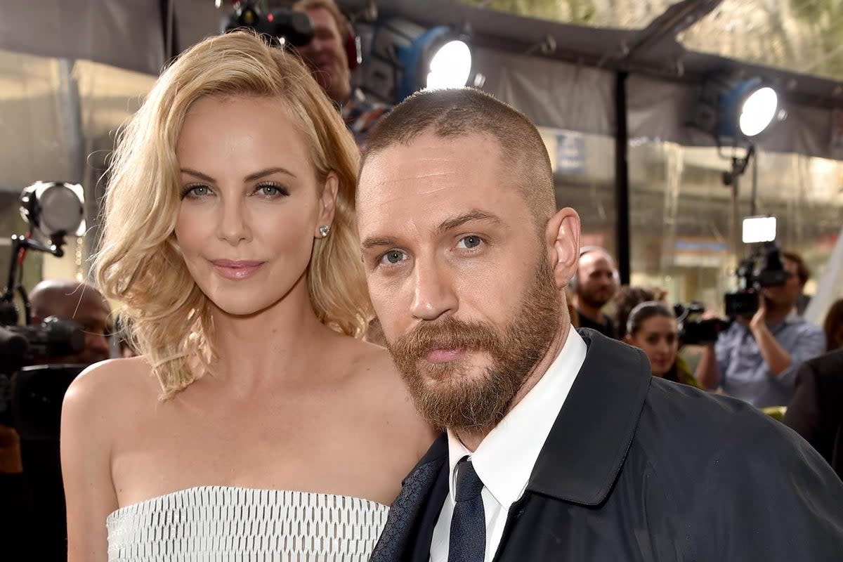 Charlize Theron and Tom Hardy in 2015 (Getty Images)