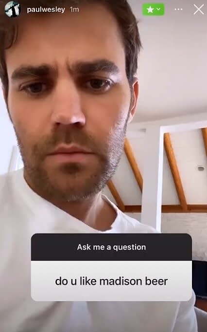 Paul Wesley Instagram Live