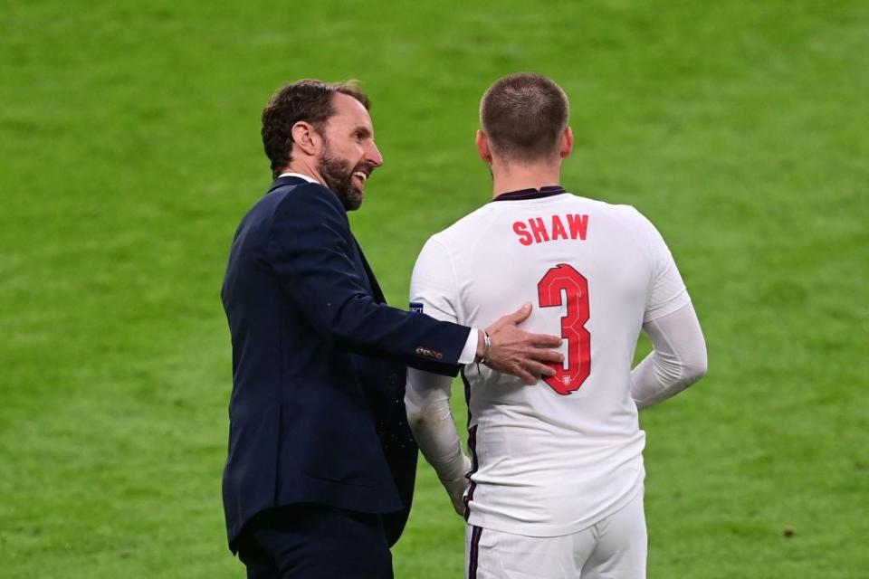 Luke Shaw was let off the leash against the Czechs (POOL/AFP/Getty)