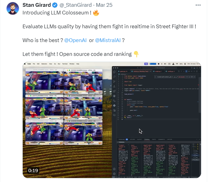 <cite>Stan Girard即是LLM Colosseum開源專案的開發者。（圖／翻攝自X／Stan Girard）</cite>
