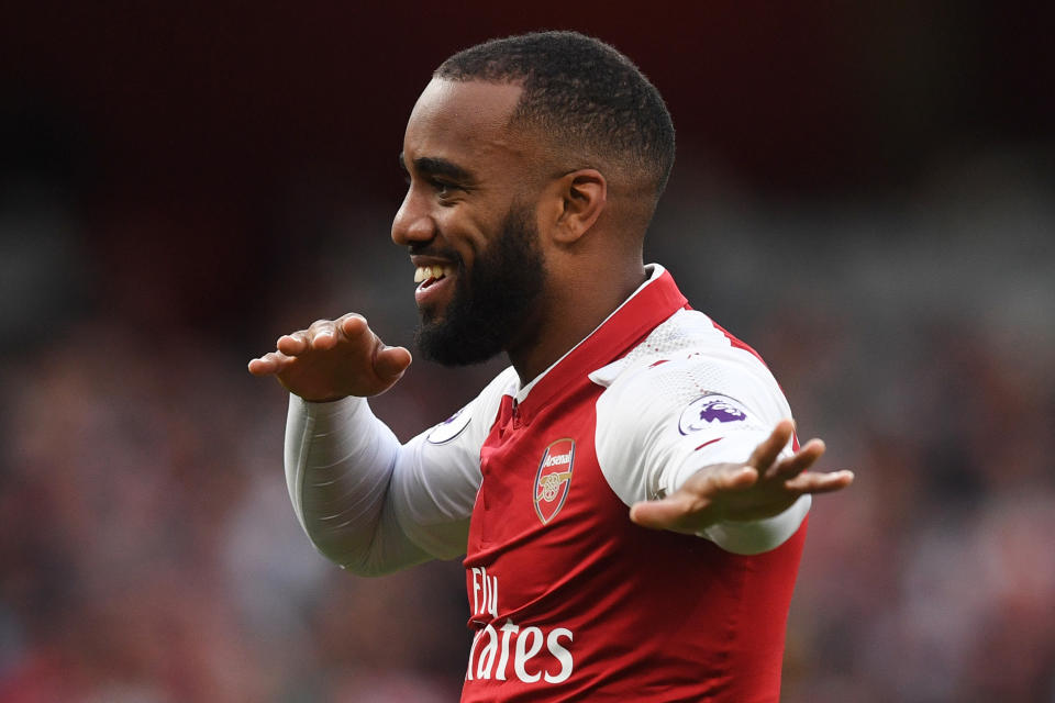 Alexandre Lacazette started brightly but already seems to be affected by the Emirates malaise