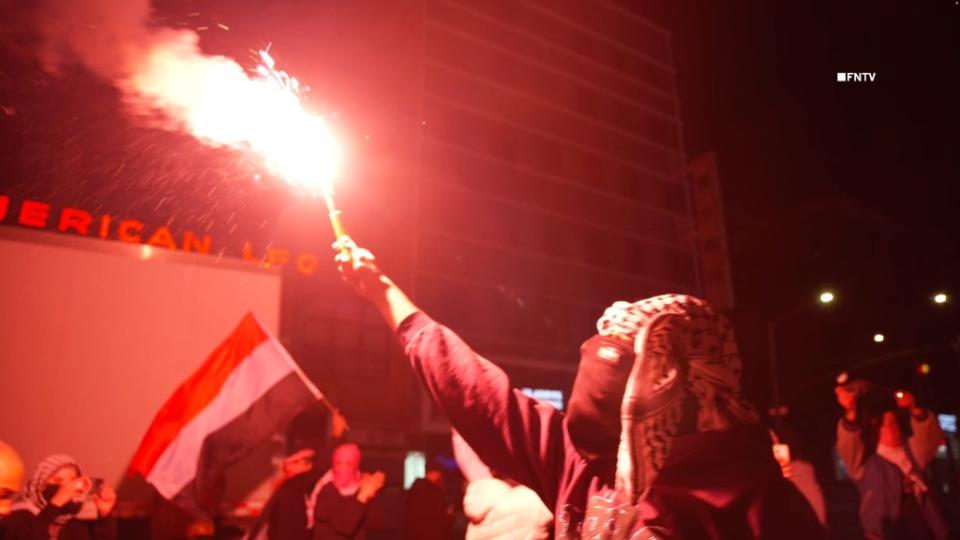 Over 150 protesters were arrested Monday night after they refused to leave NYU’s Gould Plaza. Sam Hartson (FreedomNewsTV)