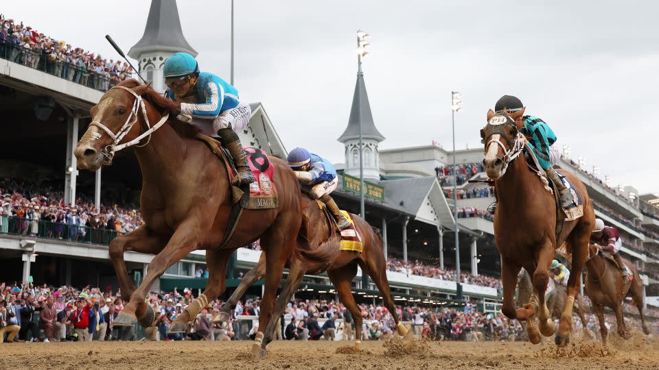 The Kentucky Derby at Churchill Downs this weekend will see millions of dollars wagered on the event. - Michael Reaves/Getty Images