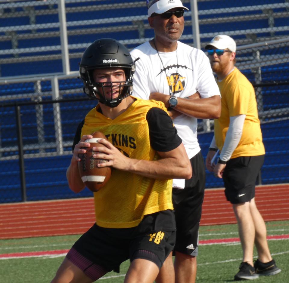 Watkins Memorial junior Patrick Carney is expected to take over at quarterback after filling in for the then-injured and now-graduated Liston Shroyer late last season.