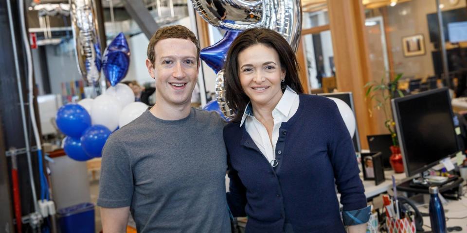 Mark Zuckerberg and Sheryl Sandberg