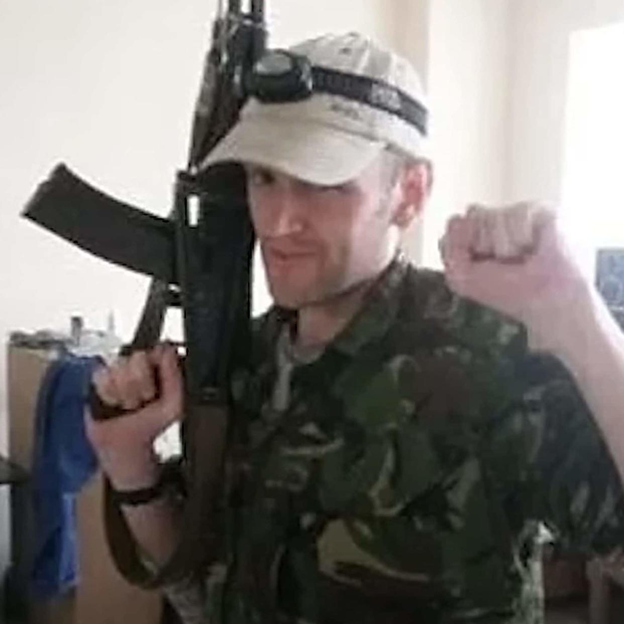 Stimson in a video posted last week from a military base in Russian-occupied eastern Ukraine