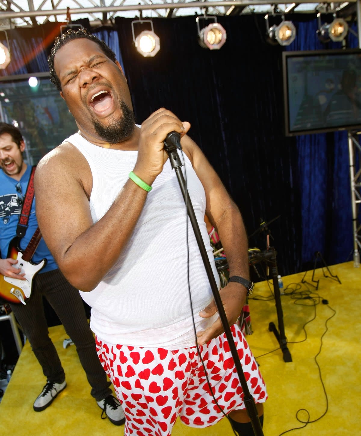 The hype man performing at the MTV Video Music Awards in 2007 (Getty)