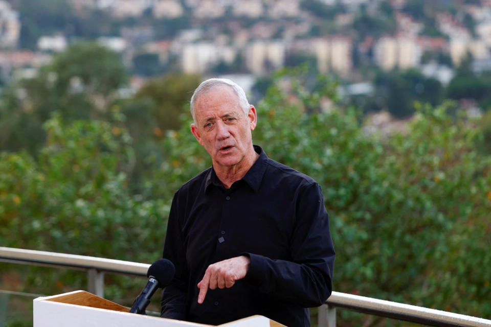 Benny Gantz, Minister im Kriegskabinett (Bild: REUTERS/Evelyn Hockstein)